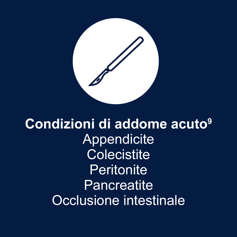 La porfiria epatica acuta può avere sintomi simili a quelli di condizioni dell’addome acuto come l’appendicite, la colecistite, la peritonite, la pancreatite e l’occlusione intestinale